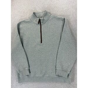 Southern Tide Cotton Blend 1/4 Zip Pullover Sweater (Men's 2XL) Gray